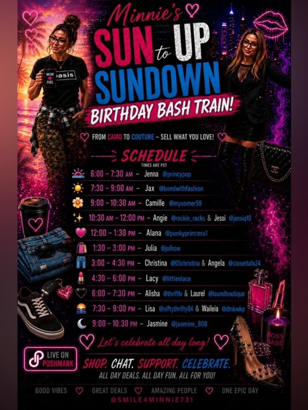Minnie’s Sun Up to Sundown Birthday Bash Train